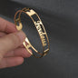Customized Letter Name Bracelet Bangles for Women Men Chrismas Jewelry Gift
