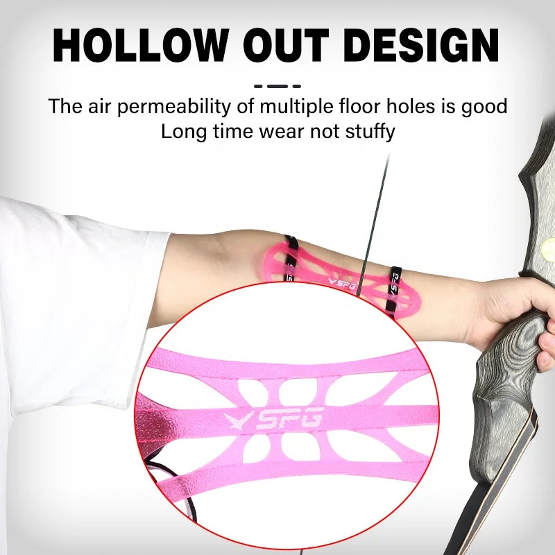 SPG Arm Guard Archery Traditional Recurve Takedown Bow Forearm Protective Gear Adjustable Outdoor Target Shooting Arms Protector NovaCart