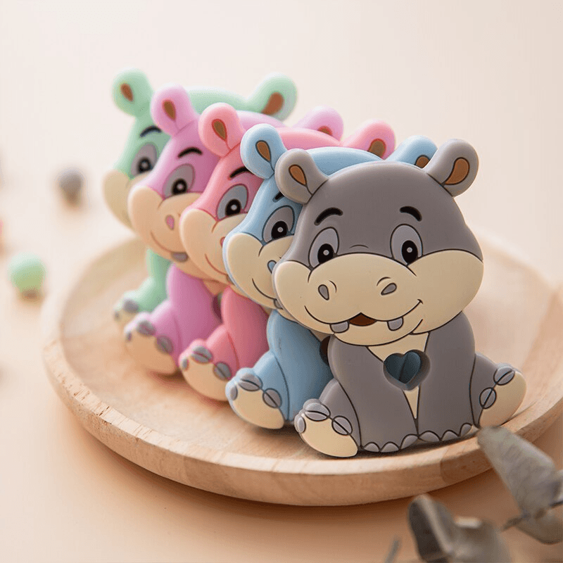 New Sets Baby Silicone Teether Rodent Silicone Animal Fox Teeth Chew Children Goods Stevvex