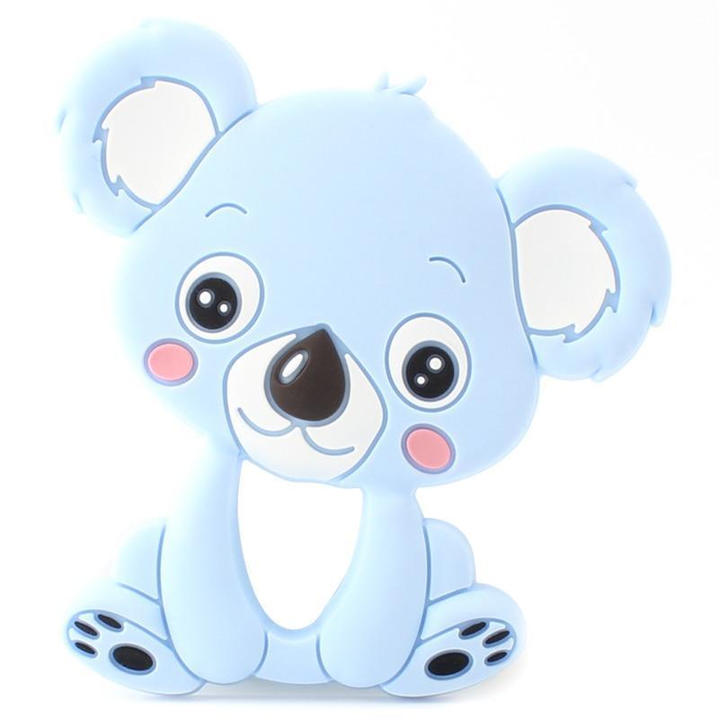 2pcs Cartoon Baby Teether Animal Silicone Teether Raccoon Elephant Koala Giraffe  Baby Teething Toys Accessories Perfect Toy For Kids Stevvex