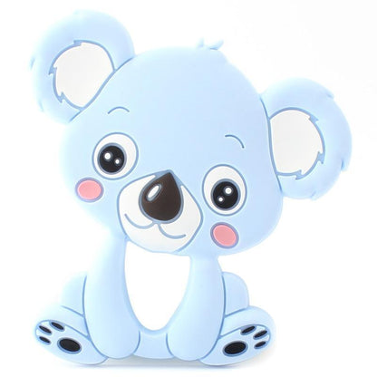 2pcs Cartoon Baby Teether Animal Silicone Teether Raccoon Elephant Koala Giraffe  Baby Teething Toys Accessories Perfect Toy For Kids Stevvex