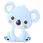 2pcs Cartoon Baby Teether Animal Silicone Teether Raccoon Elephant Koala Giraffe  Baby Teething Toys Accessories Perfect Toy For Kids Stevvex
