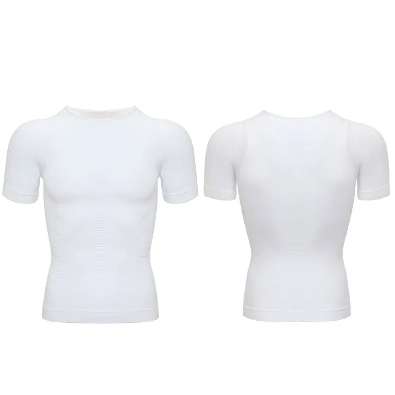 Mens Slimming Body Shaper Chest Compression Shirts Tummy Control Shapewear Gynecomastia Abdomen Slim Vest Waist Trainer Corset NovaCart