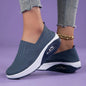 New Women's Low Top Sports Mesh Casual Running Shoes Solid Color Air Cushion Soft Bottom EVA Fashion Trend for Winter NovaCart
