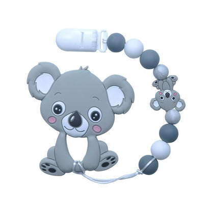 Baby Teething Lovely Koala Owl Horse Cookies Baby Teether Molar Toy Gift Raccoon Food Grade Silicone Beads For Kids and Baby Stevvex