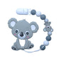 Baby Teething Lovely Koala Owl Horse Cookies Baby Teether Molar Toy Gift Raccoon Food Grade Silicone Beads For Kids and Baby Stevvex