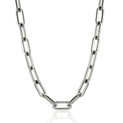 Gold Color Big Carabiner Lock Clasp Chain Link Charm Femme Bracelet for Women Handmade Statement Bracelet Necklace Sets NovaCart