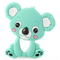 2pcs Cartoon Baby Teether Animal Silicone Teether Raccoon Elephant Koala Giraffe  Baby Teething Toys Accessories Perfect Toy For Kids Stevvex