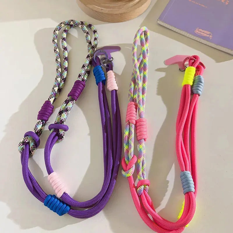 New Korean-style Mobile Phone Lanyard Three-Use Rope Case Strap Fixing Piece Neck and Diagonal Chain China NovaCart