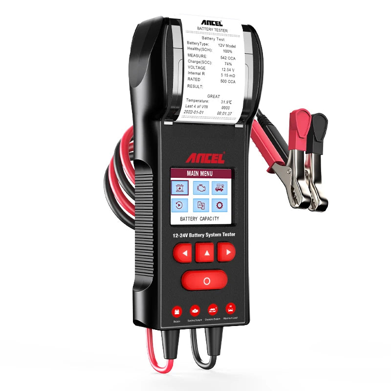 2025 ANCEL BST600 Digital Auto Battery Load Tester Cranking Charging System 12V/24V 100-2000 CCA Car Battery Diagnostic Tools NovaCart