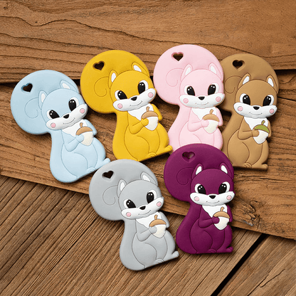 New Sets Baby Silicone Teether Rodent Silicone Animal Fox Teeth Chew Children Goods Stevvex