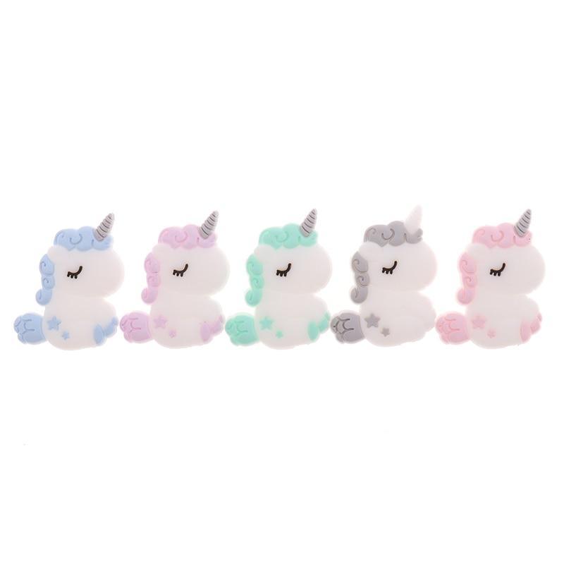 Silicone Unicorn Teether Beads Cute Cartoon Rodent BPA Free Baby Teething Toy For Baby and Kids Stevvex