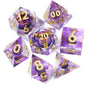 MINI PLANET DND Dice Set Purple Dragon Eye Liquid Core Dice RPG Dungeons&Dragons Wholesale Custom Handmade Polyhedral Resin Dice NovaCart