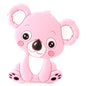 2pcs Cartoon Baby Teether Animal Silicone Teether Raccoon Elephant Koala Giraffe  Baby Teething Toys Accessories Perfect Toy For Kids Stevvex