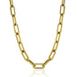 Gold Color Big Carabiner Lock Clasp Chain Link Charm Femme Bracelet for Women Handmade Statement Bracelet Necklace Sets NovaCart