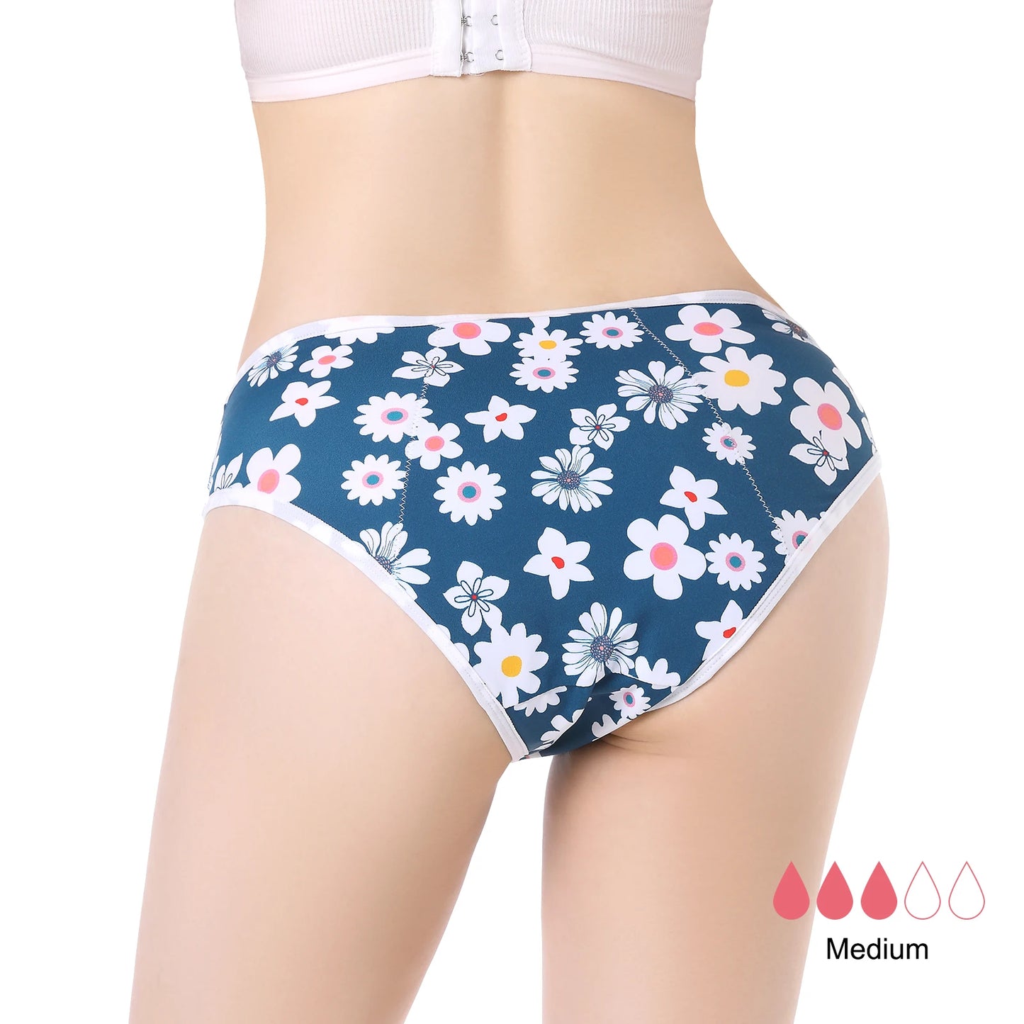 Shanhao Print Menstrual Panties Teens Organic Cotton Bragas Menstruales Biodegradable Bamboo Period Panties for Women NovaCart