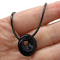 Natural Malachites Rose Quartzs Pendant Necklace Simple Stylish Pendant Necklace