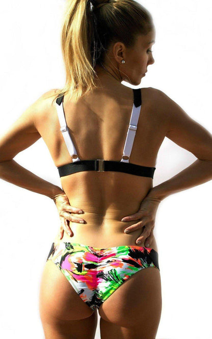 Havana Ruched Bikini Bottom w/ Neoprene