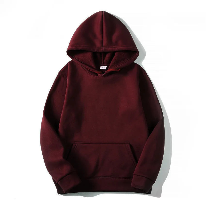 Hoodies Sweatshirts Men Woman Fashion Solid color Red Black Gray Pink Autumn Winter fleece Hip Hop Hoody Male Brand Casual Tops NovaCart