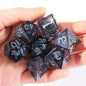 MINI PLANET DND Dice Set Purple Dragon Eye Liquid Core Dice RPG Dungeons&Dragons Wholesale Custom Handmade Polyhedral Resin Dice NovaCart