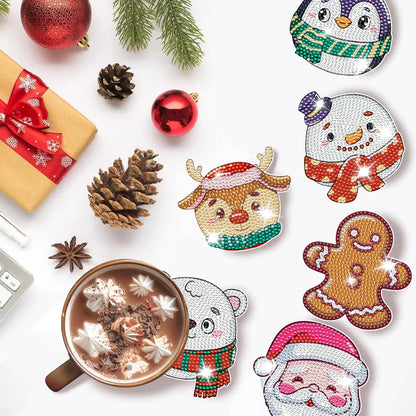6 Christmas Diamond DIY Decorative Stickers Handmade Kids' Tree Elements Adds Holiday Atmosphere Style Any Space Made in China NovaCart