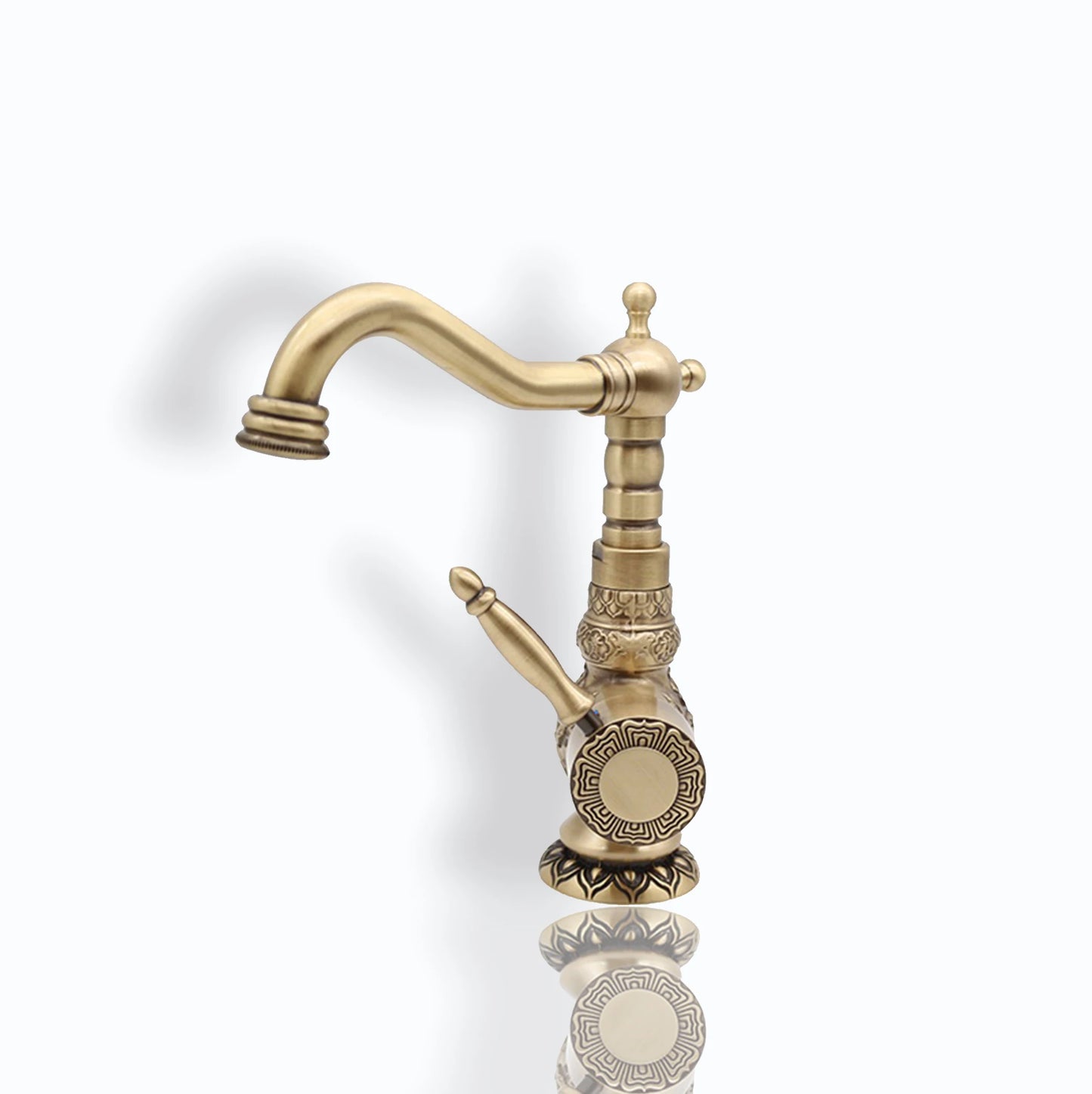 Bangqi Modern Sanitary Hot Cold Water Tap Faucet Wash Basin Mixer Single Handle Basin Faucet CLASSIC ISO Ceramic Brushed 2 Holes NovaCart
