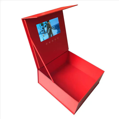 7'' Video Flower Box Decorative Paper Gift LCD Display Player with Photo and Music for Wedding Rings NovaCart