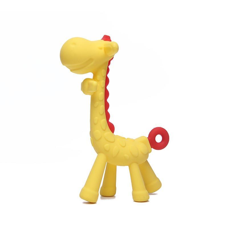 Baby Teethers Cartoon Animal Baby Teething Toy Penguin Silicone Teether Unicorn Pendant Raccoon Accessories Stevvex