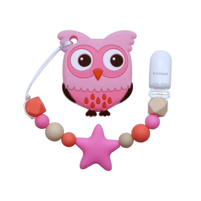 Baby Teething Lovely Koala Owl Horse Cookies Baby Teether Molar Toy Gift Raccoon Food Grade Silicone Beads For Kids and Baby Stevvex