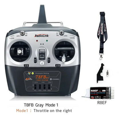 RadioLink RC Transmitter T8FB Throttle Right with Receiver R8EF for Drone 2km Control Distance 8 Channels RC Controller Pix4 NovaCart