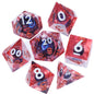 MINI PLANET DND Dice Set Purple Dragon Eye Liquid Core Dice RPG Dungeons&Dragons Wholesale Custom Handmade Polyhedral Resin Dice NovaCart