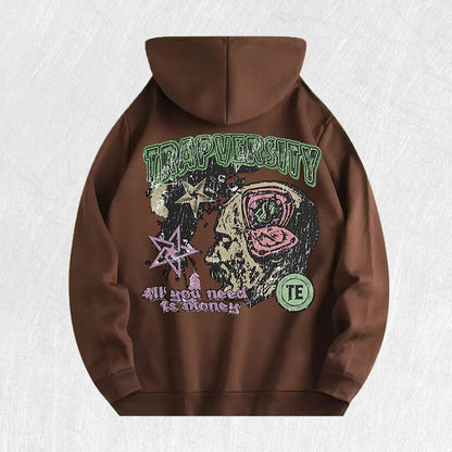 Trapversity Graphic Hoodie 100% Cotton US Warehouse 6 Colors NovaCart