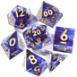 MINI PLANET DND Dice Set Purple Dragon Eye Liquid Core Dice RPG Dungeons&Dragons Wholesale Custom Handmade Polyhedral Resin Dice NovaCart