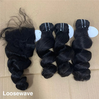 Wholesale Raw Cuticle Aligned Hair 100 Virgin Human Hair Mink Brazilian Hair Straight Bundles With Lace Frontal Closure NovaCart