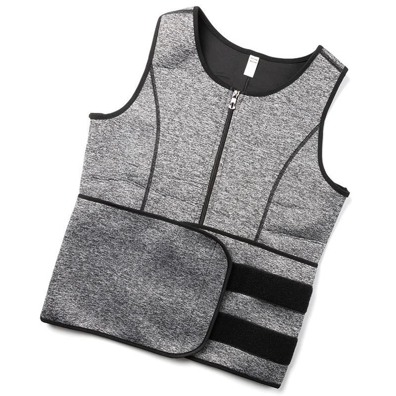 Neoprene Men's Shapers Sweat Vest for Men Waist Trainer Vest Adjustable Workout Body Shaper with Double Zipper for Sauna Suit NovaCart