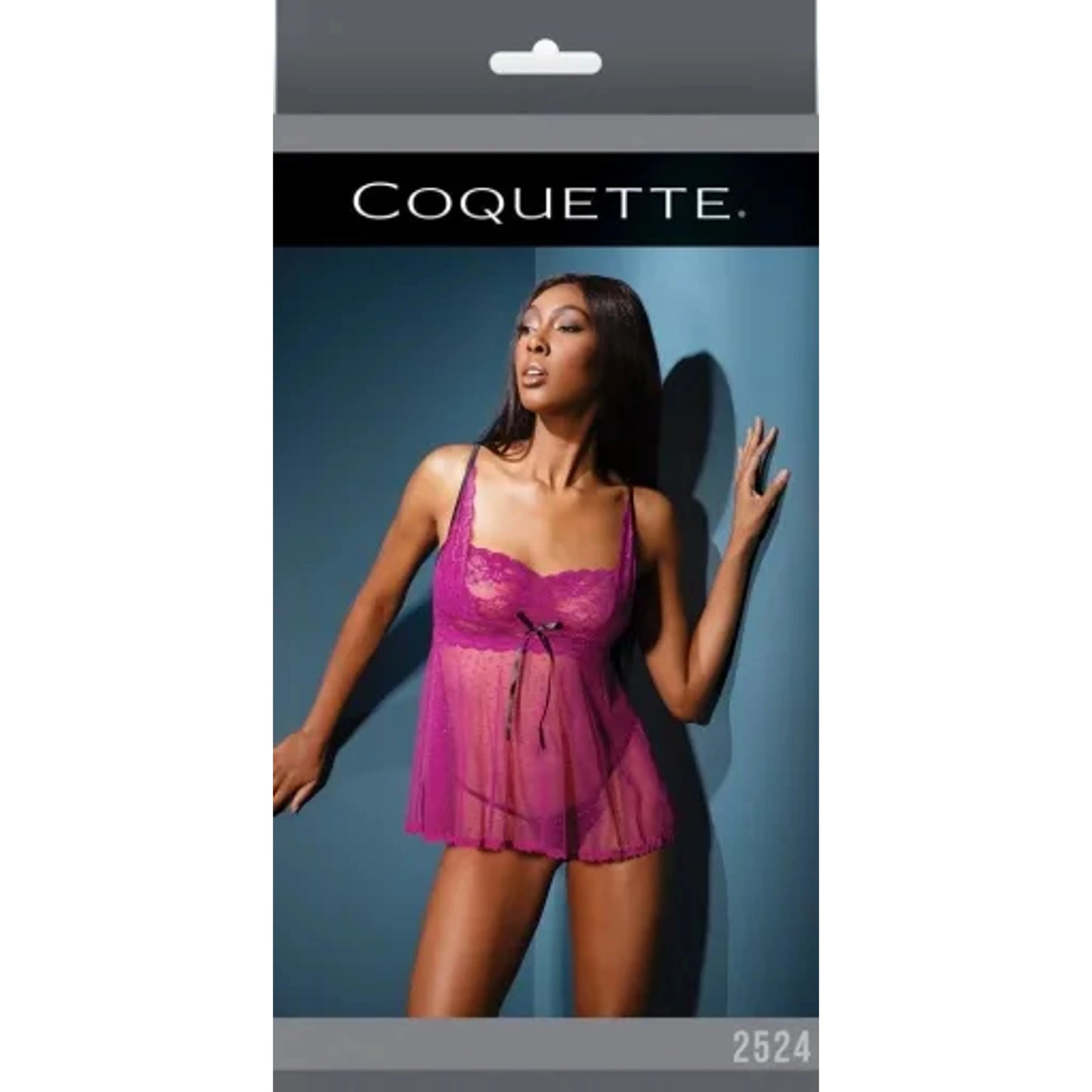 TD Coquette Women's Sexy Babydoll & G-String Transparent with Lace Embroidery Decoration One Size Fits XL/3XL Made From Spandex NovaCart