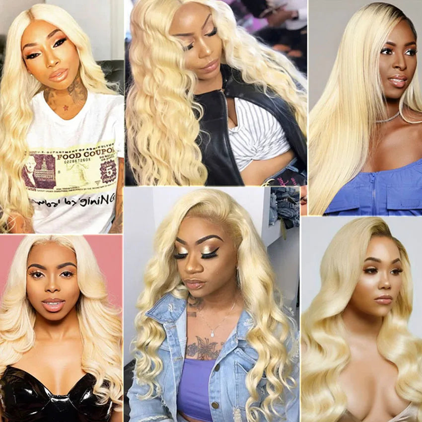 Top Quality 613 Blonde Bundles Brazilian Hair Body Wave Bundles 10-28 Inch 100% Human Hair for Woman Remy Hair Extensions Lemoda NovaCart