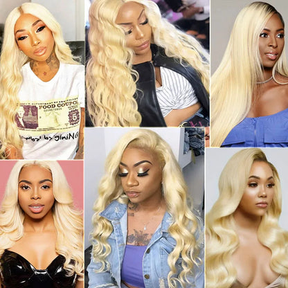 Top Quality 613 Blonde Bundles Brazilian Hair Body Wave Bundles 10-28 Inch 100% Human Hair for Woman Remy Hair Extensions Lemoda NovaCart