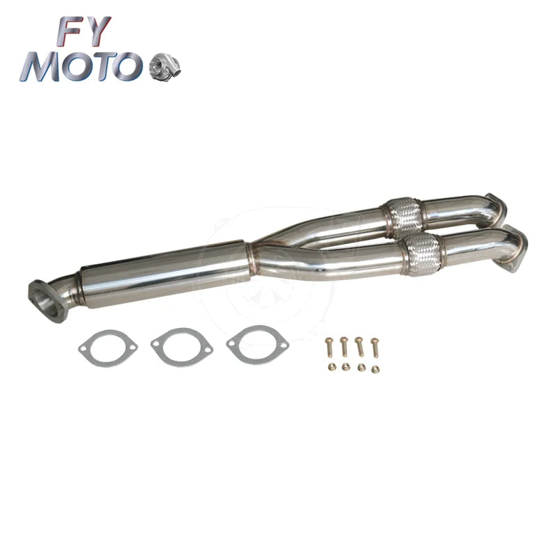 Exhaust Downpipe Y-pipe for Nissan GTR GT-R R35 2009+ Resonated NovaCart