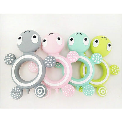 Baby Silicone Teethers Food  Cute Turtle Tiny  Teething Baby Shower Gifts Cartoon Animals Teether Stevvex