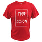 Custom T Shirt EU Size 100% Cotton Make Your Design Logo Text Men Women Print Original Design