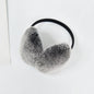 RTS Luxury Real Rex Rabbit Fur Ear Muffle Women's Winter Outdoor Warm Earmuffs Fashion Soft Earflap Ear Cover NovaCart