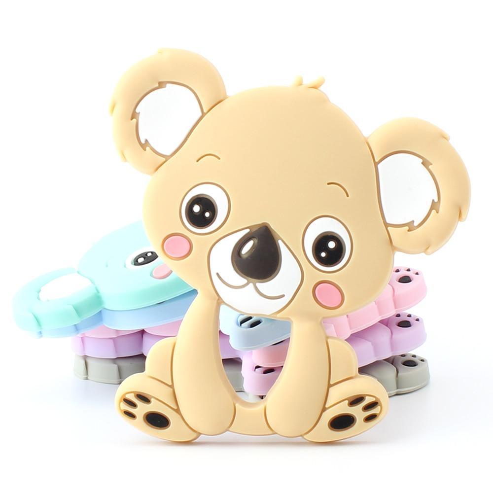 Baby Animal Silicone Teethers Dog Dinosaur Koala Baby Teething Product Accessories For Baby Kids Stevvex