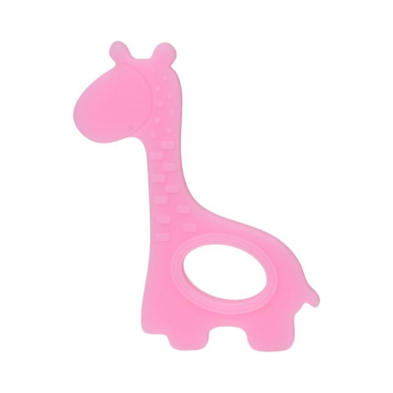 New  Cute Giraffe Appease Teether Toy Teething Chew Toddler Silicone  Natural Organic Food Perfect For Baby Boys and Girls Stevvex