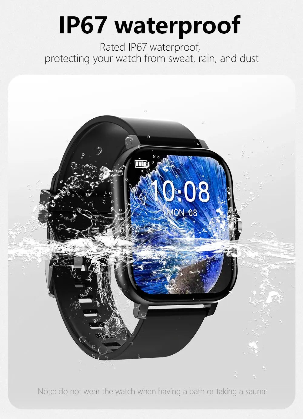 1.83'' Sport Smart Watch Fitness Clock Health Monitor Waterproof Smartwatch Wireless Call Watches for Men Women IOS Android 2025 NovaCart