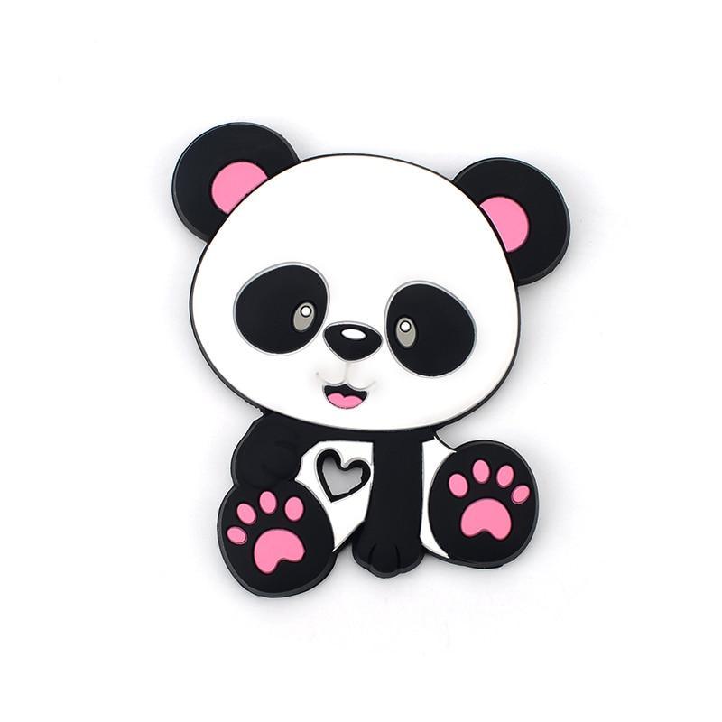 Baby Teethers Cartoon Animal Baby Teething Toy Penguin Silicone Teether Unicorn Pendant Raccoon Accessories Stevvex