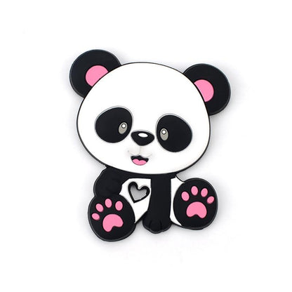 Baby Teethers Cartoon Animal Baby Teething Toy Penguin Silicone Teether Unicorn Pendant Raccoon Accessories Stevvex