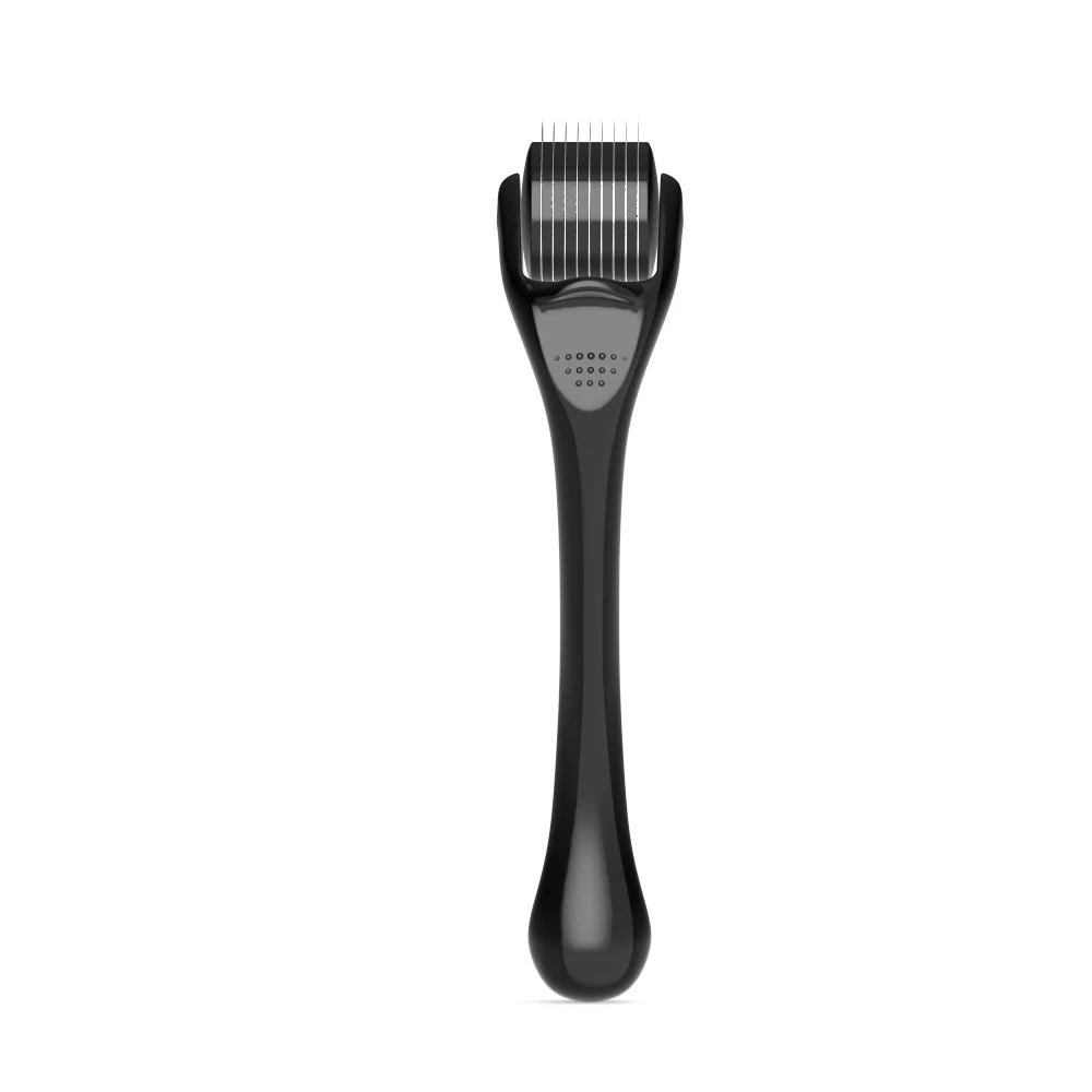 OstarRoller Black Handle Titanium Needle 540 Micro Needle Derma Roller Derma Rolling System for Home Use Hair Growth Facial Lips NovaCart