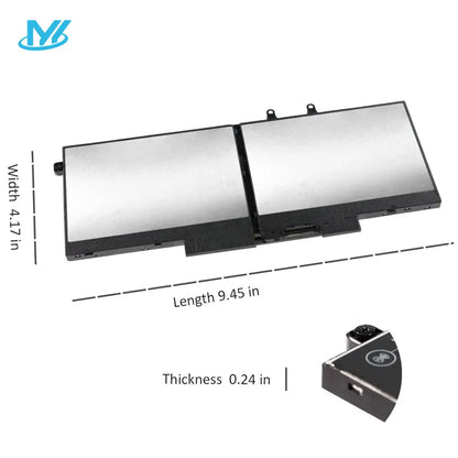 US Stock 3HWPP Laptop Battery for Dell Precision 3541 3551 Latitude 5501 5411 5410 5510 Inspiron 7706 7500 7506 2-in-1 Battery NovaCart