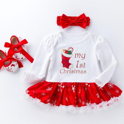 Cute Deer Christmas Costumes For Kids Long Sleeve Baby Girl Clothes Set Unique Design Perfect For Kids Stevvex
